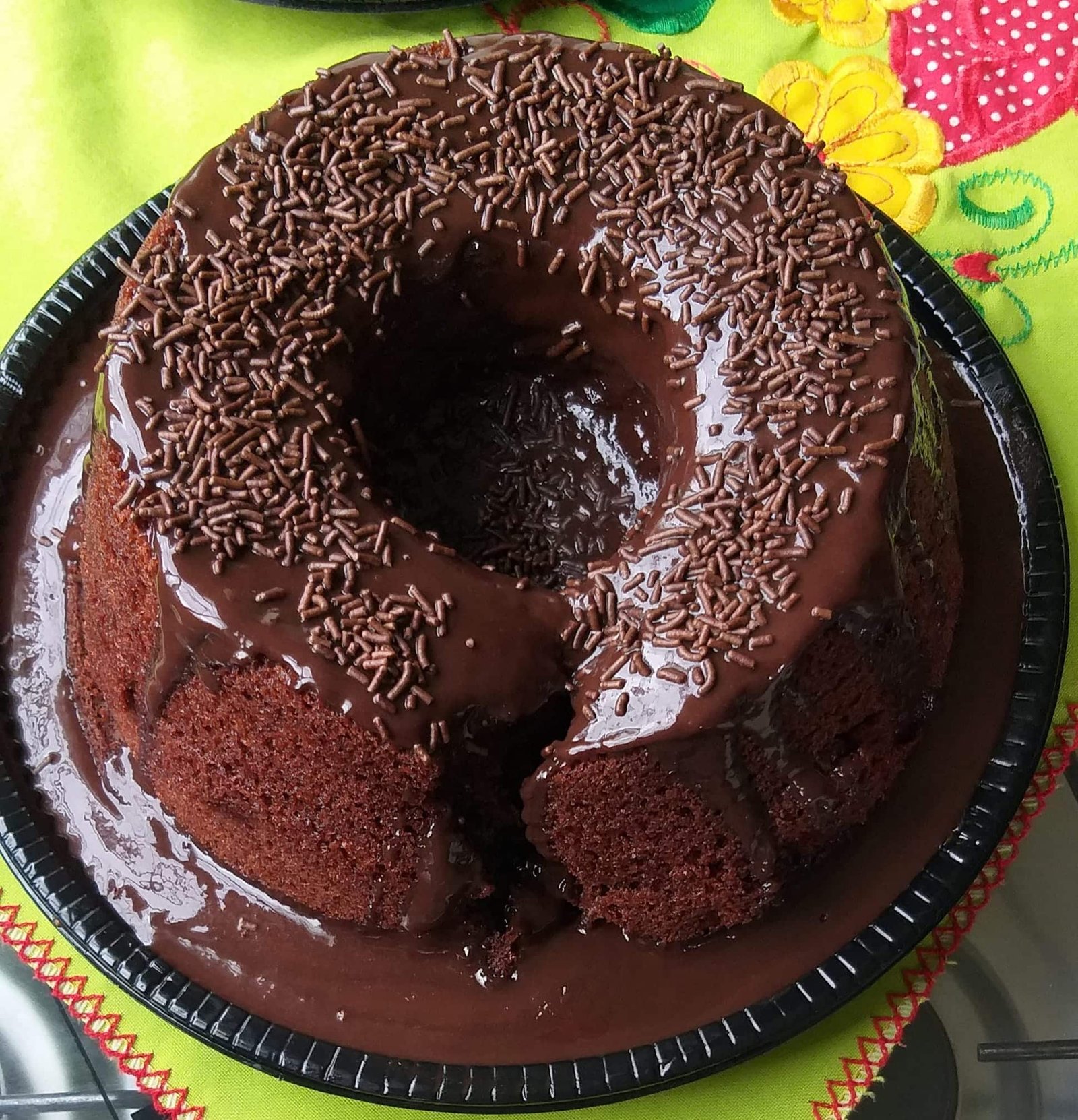 Bolo de chocolate (fatia)
